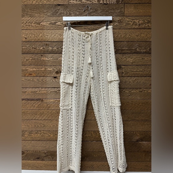 L*SPACE x Anthropologie Sundown Crochet Cargo Pants - Picture 8 of 8